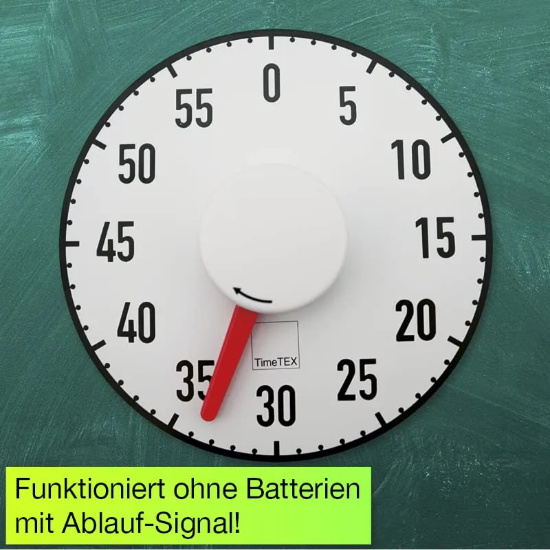 TimeTex Tafel-Zeitdauer-Uhr Automatik magnetisch 19 cm