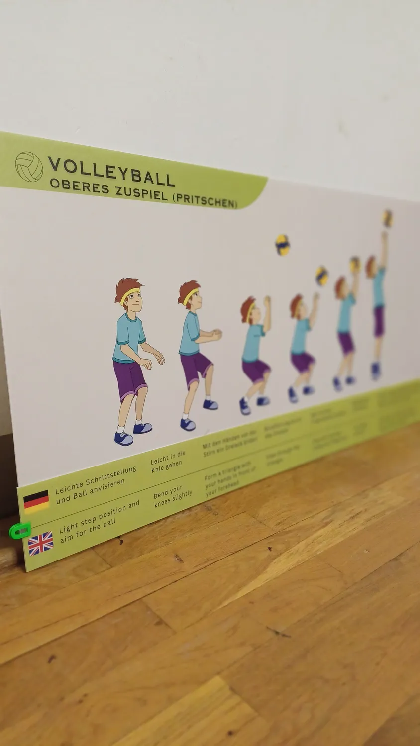 Sportlerntafel Lerntafelstreifen ET bilingual