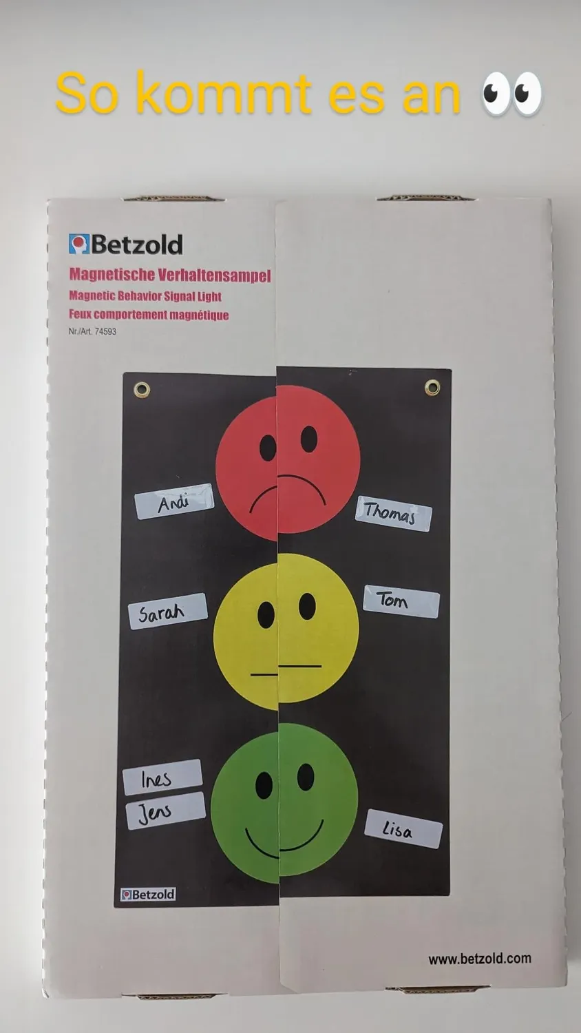 Betzold 74593 magnetische Verhaltensampel für die Klasse