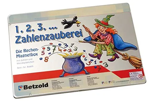 Betzold Rechen-Magnetbox Rechenlernspiel bis 20 Stahlbox
