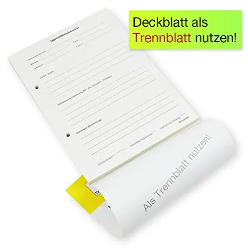 TimeTEX Schüler-Verhaltensberichte Block A5 50 Blatt