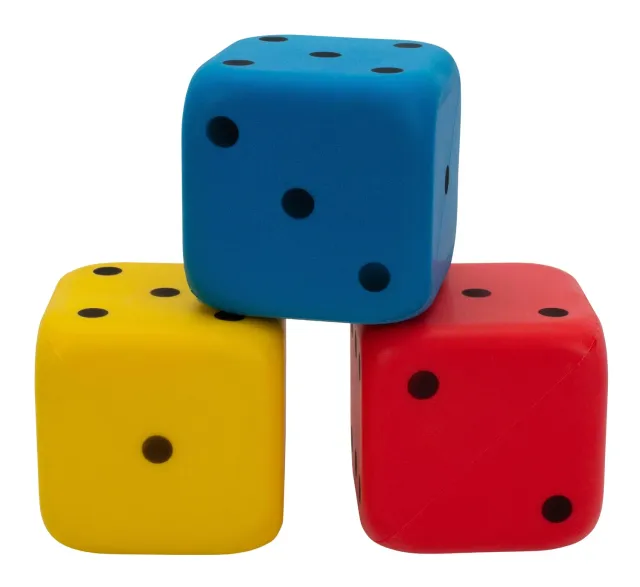 Betzold Schaumstoffwürfel 3er-Set Spielwürfel weich groß