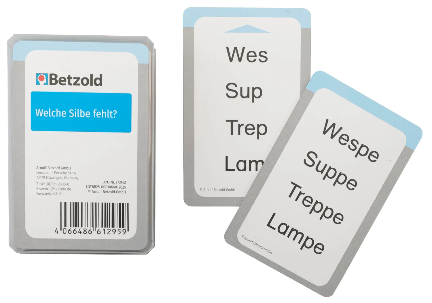 Betzold Magischer Zylinder Leseübungen Kartenspiel 7er-Set