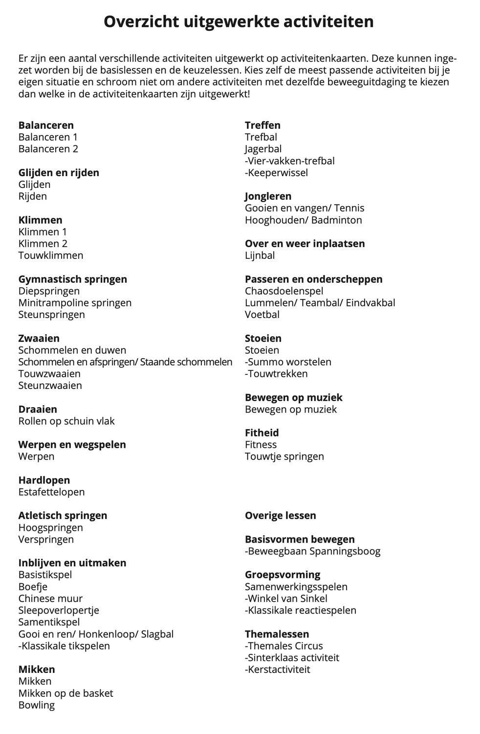 Goed-Gezien Bewegingsonderwijs+ Mappe Sportunterricht