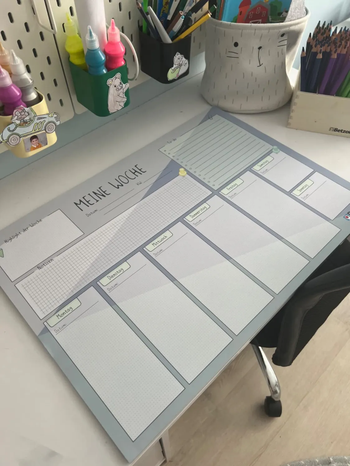 Betzold Wochenplan Schreibtischunterlage DIN A2 60 Blatt