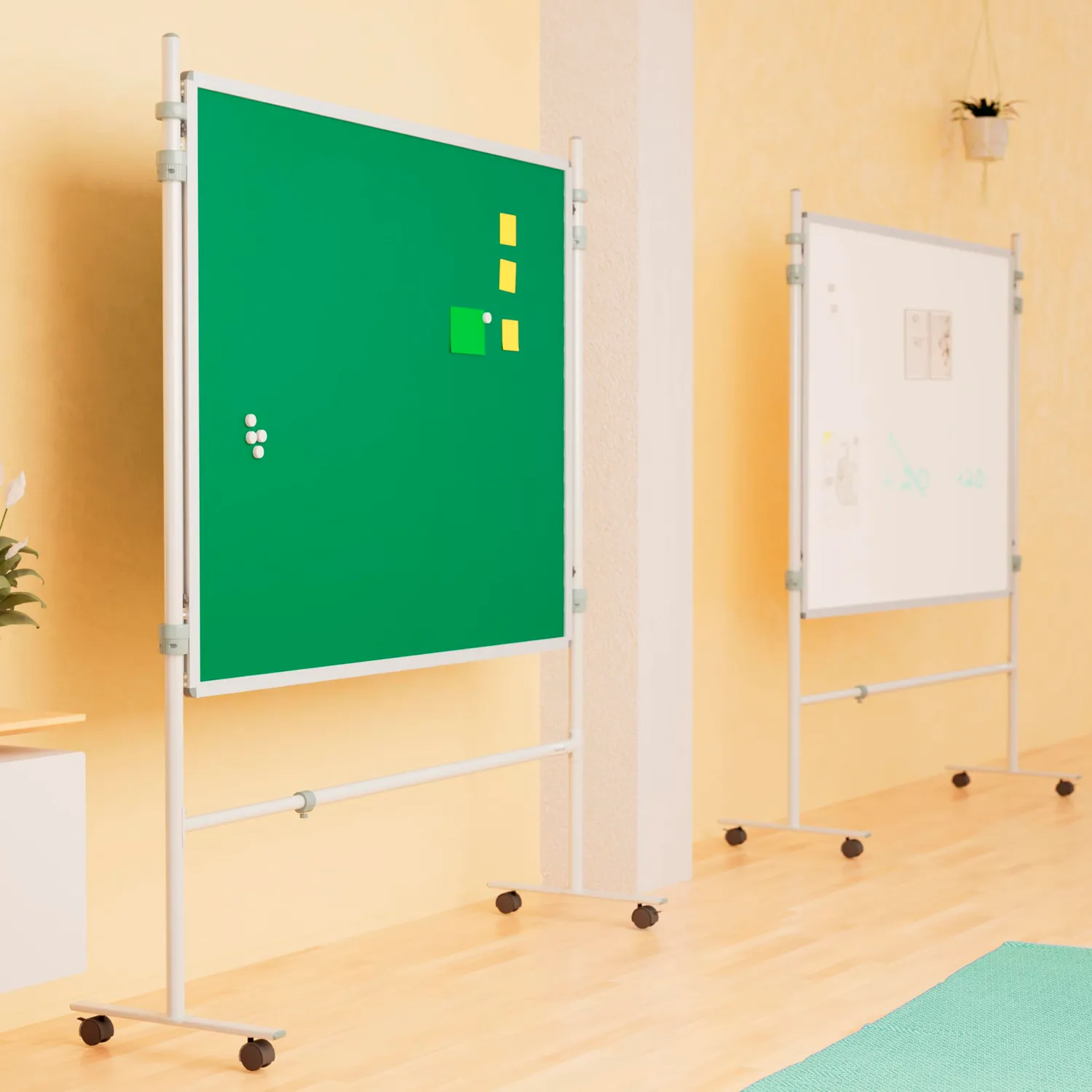 Betzold Stellwand 150 x 120 cm Schultafel magnethaftend