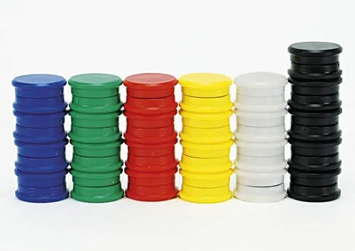 TimeTEX Haft-Magnete 24 mm 50 Stück Kunststoff