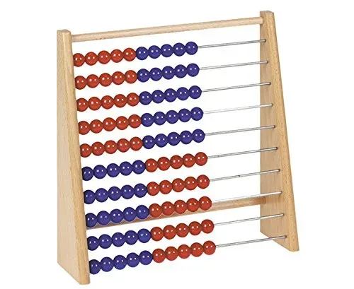 Betzold Holz-Rechenschieber Rechenrahmen 100 Perlen robust