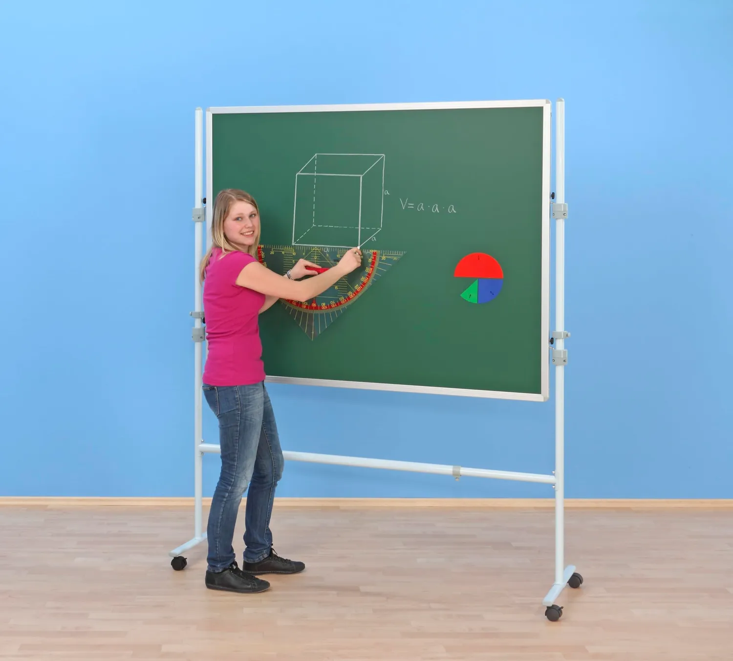 Betzold Stellwand 150 x 120 cm Schultafel magnethaftend