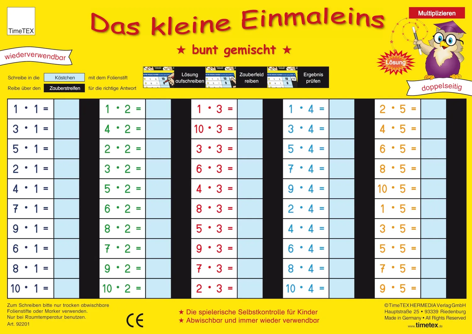 TimeTEX Zaubertafel Mathematik