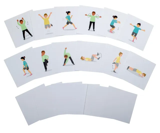 Betzold Pocket Cube Bewegungskarten Fitness 30 Karten
