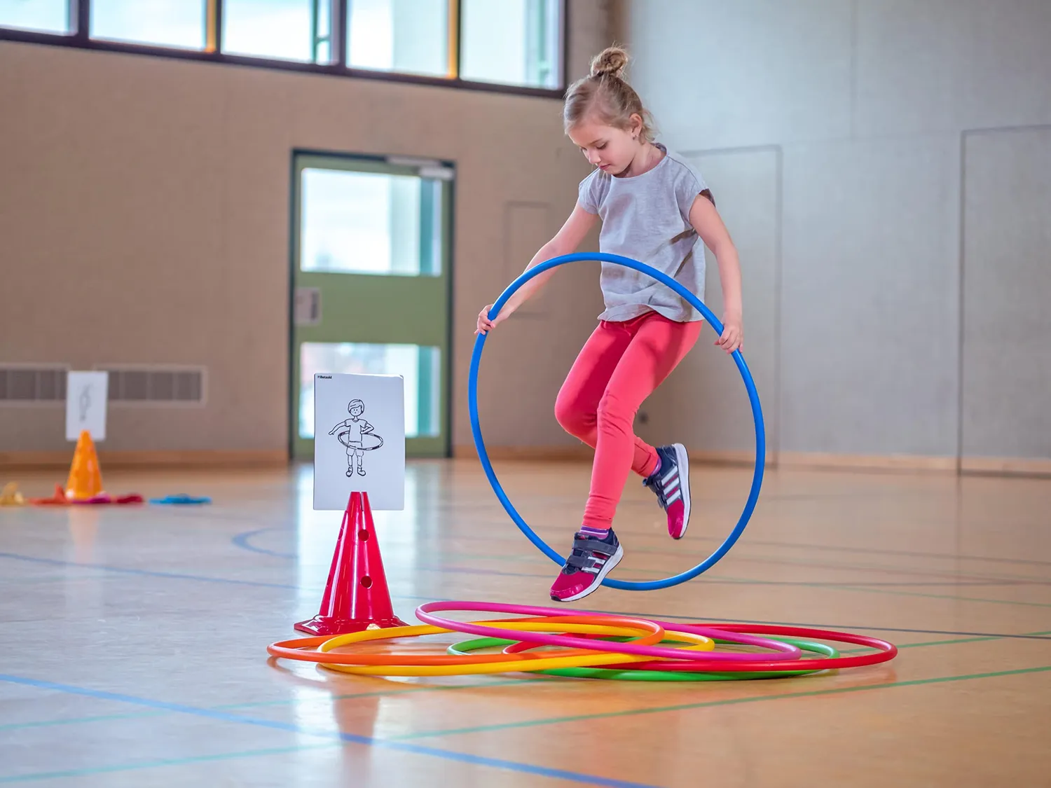 Betzold Gymnastik-Reifen Regenbogen-Set