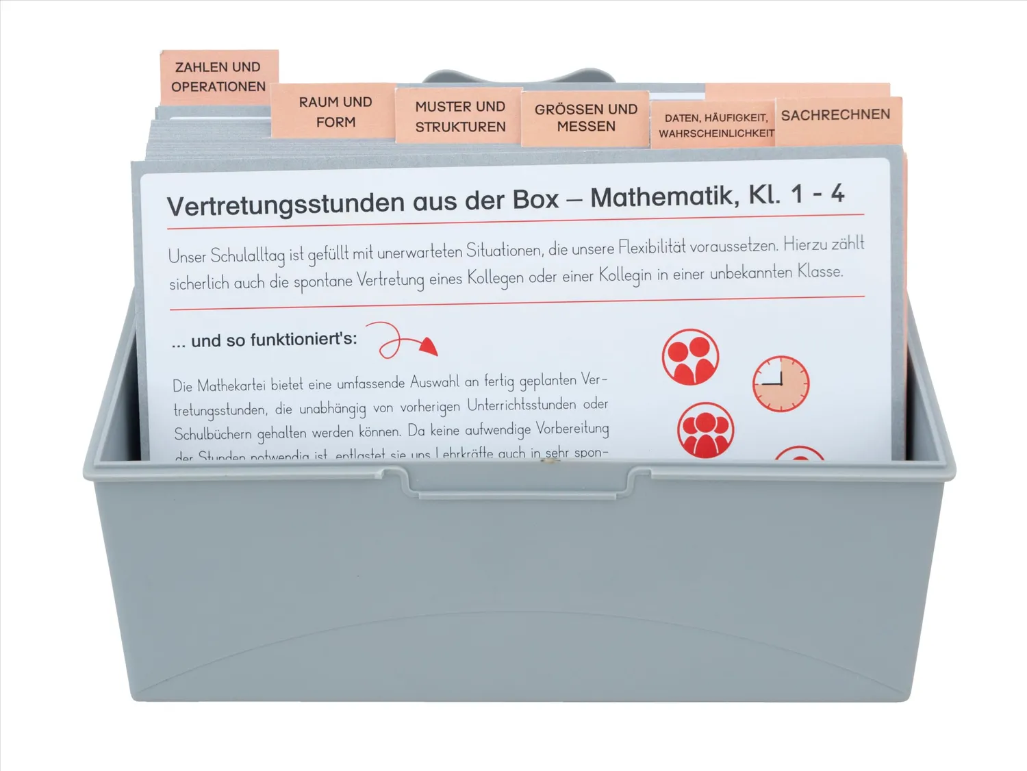 Betzold Vertretungsstunden Mathematik Klasse 1-4 80 Karten