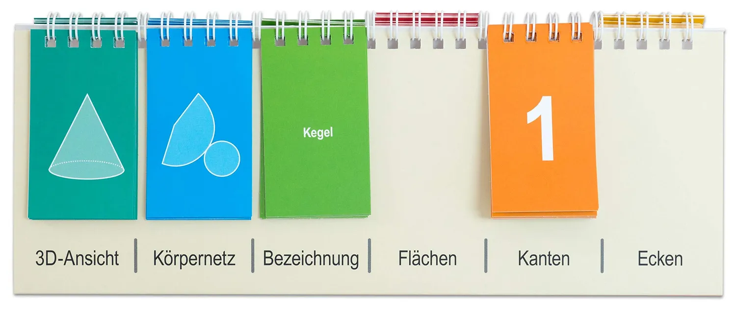 Betzold Geometrie-Körper-Flip geometrische Körper 12-teilig Karton