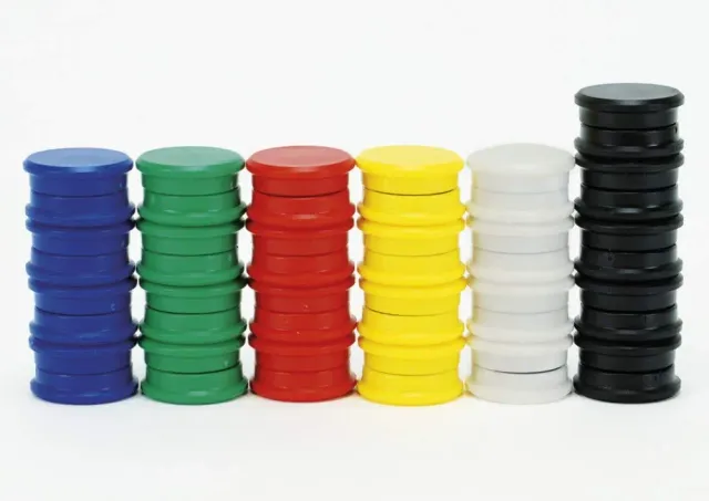 TimeTEX Haft-Magnete 24 mm 50 Stück Kunststoff