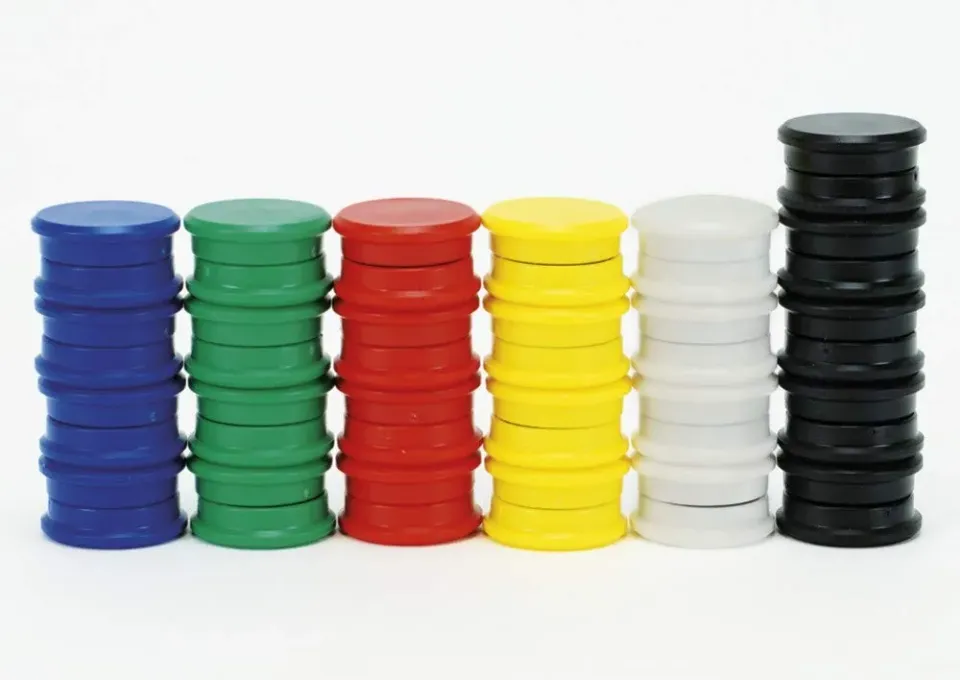 TimeTEX Haft-Magnete 24 mm 50 Stück Kunststoff