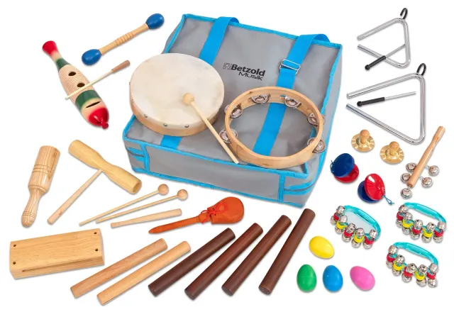 Betzold Rhythmik-Tasche Instrumenten-Set 26 Instrumente Polyester
