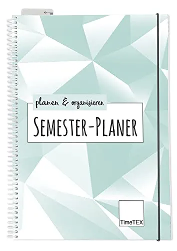 TimeTEX Semester-Planer 10509 Kalender A5 13 Monate Ringbindung