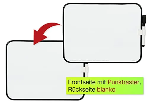 TimeTEX Whiteboard A4-Plus Tafel 4-tlg doppelseitig