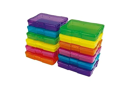 TimeTEX Farb-Boxen-Set Aufbewahrungsboxen 12er im Koffer