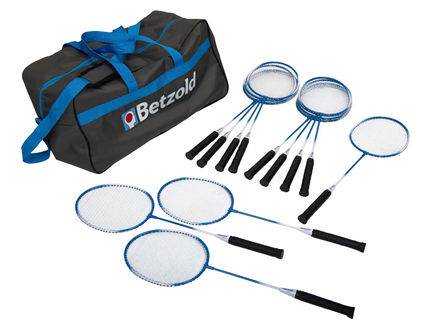 Betzold Badminton-Schläger-Set 12 Stück für Anfänger