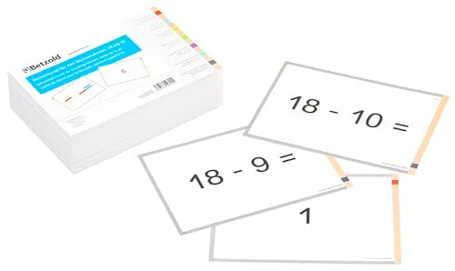 Betzold Rechenrahmen-Kartei bis 20 Karteikarten 170er Box
