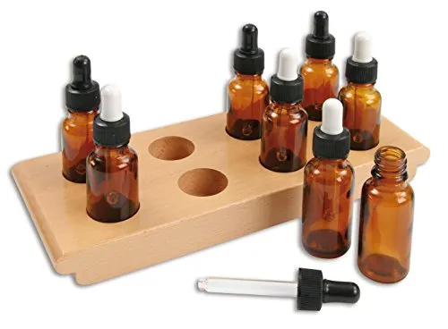 Betzold Montessori Geschmacksgläser 8x20 ml mit Tablett