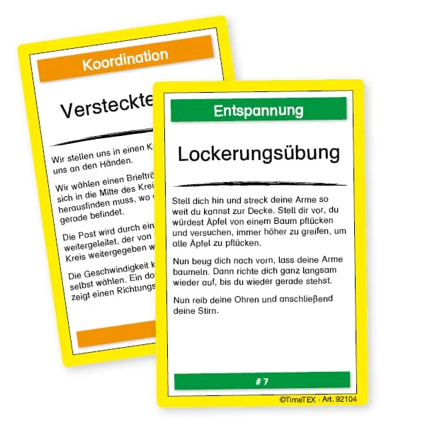 TimeTEX Bewegtes Lernen 92104 Kartenspiel 60-tlg im Etui
