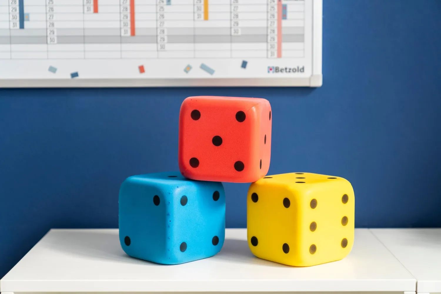 Betzold Schaumstoffwürfel 3er-Set Spielwürfel weich groß