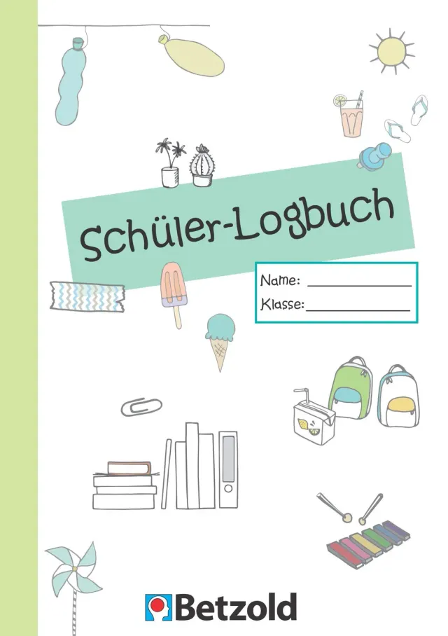 Betzold Orgaheft Schueler-Logbuch DIN A5 108 Seiten farbig