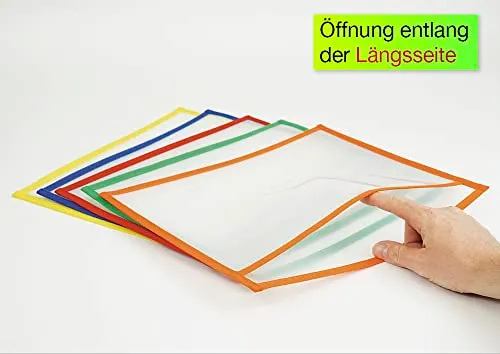 TimeTEX Lern- Sammeltaschen A4-Plus Hüllen 10 Stück farbig