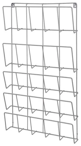 Betzold Bücherregal Wand Metall Silber
