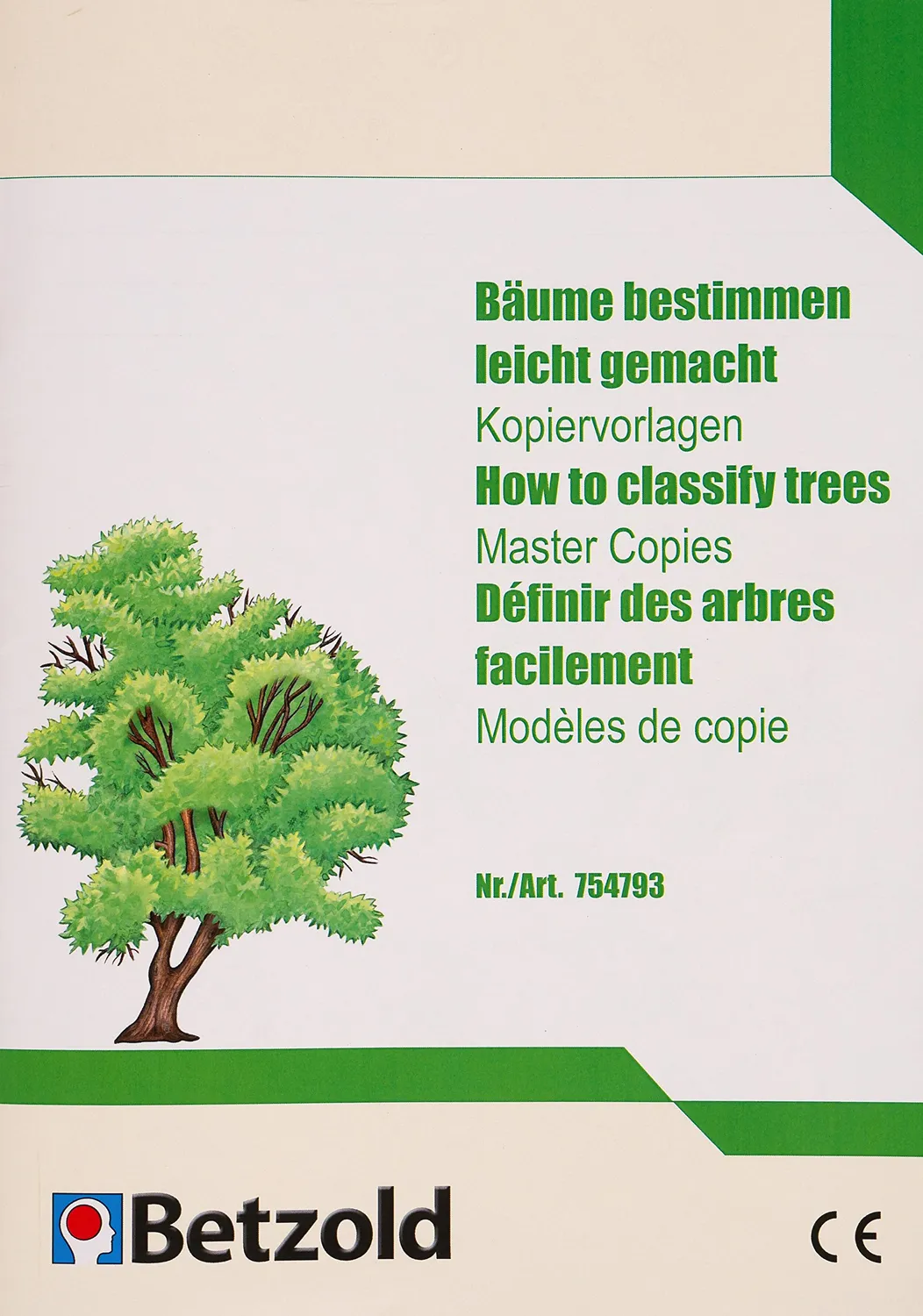 Betzold Bäume bestimmen Lernset 9 Bäume Holzaufsteller
