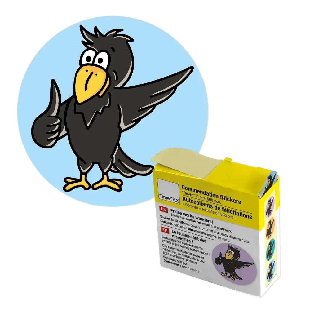 TimeTEX Belobigungs-Aufkleber in Spenderbox