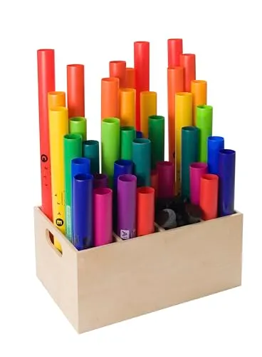 Betzold Aufbewahrungsbox Boomwhackers Holz 46x30x21 cm