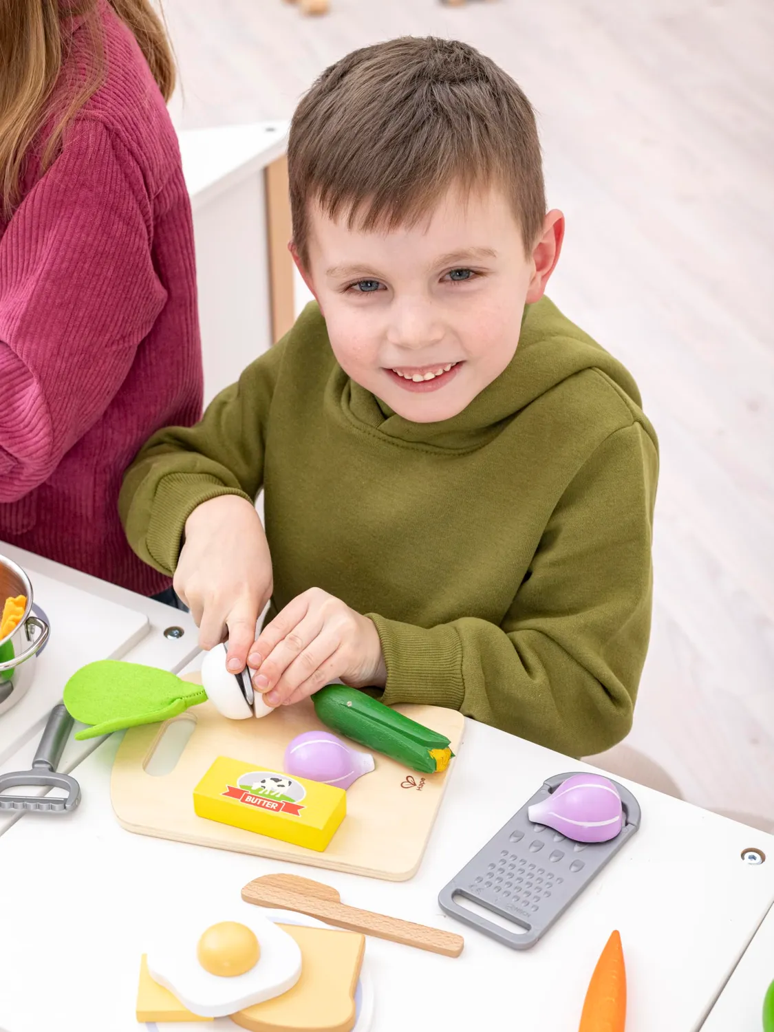 Betzold Kinder-Kochinsel 8-teilig Spielküche halbrund