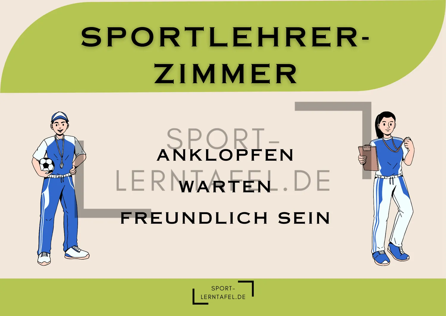 Sportlerntafel Beschriftung Aufkleber DIN A4