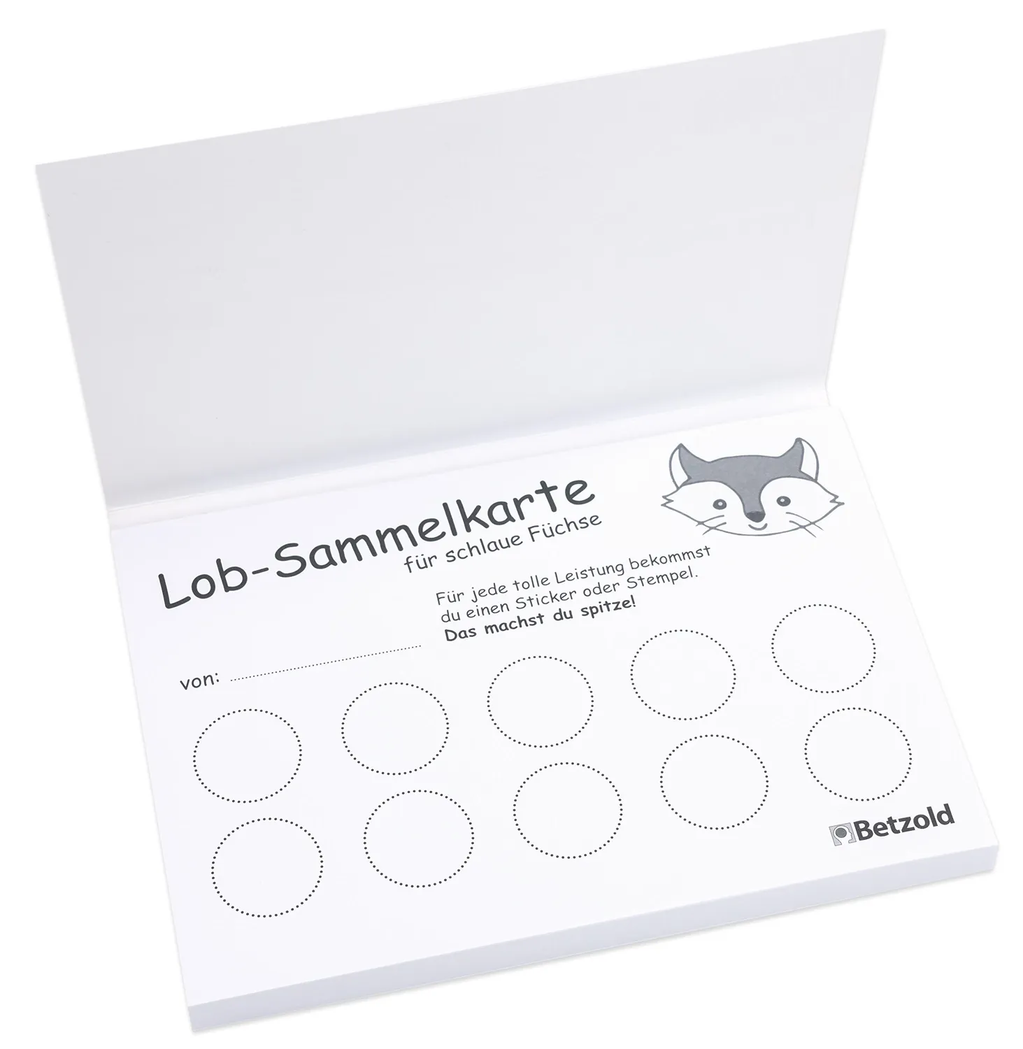 Betzold 757421 Lob-Sammelblock A6 90 Blatt Belohnungskärtchen