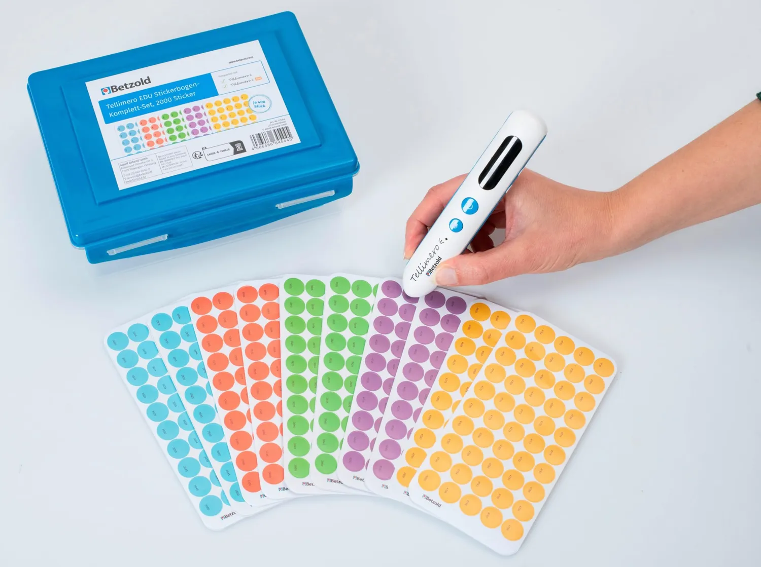 Betzold Tellimero EDU Audiostift-Set mit 2000 Stickern