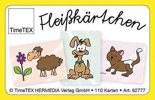 TimeTEX Fleißkärtchen 110-teilig im Etui 10 Motive