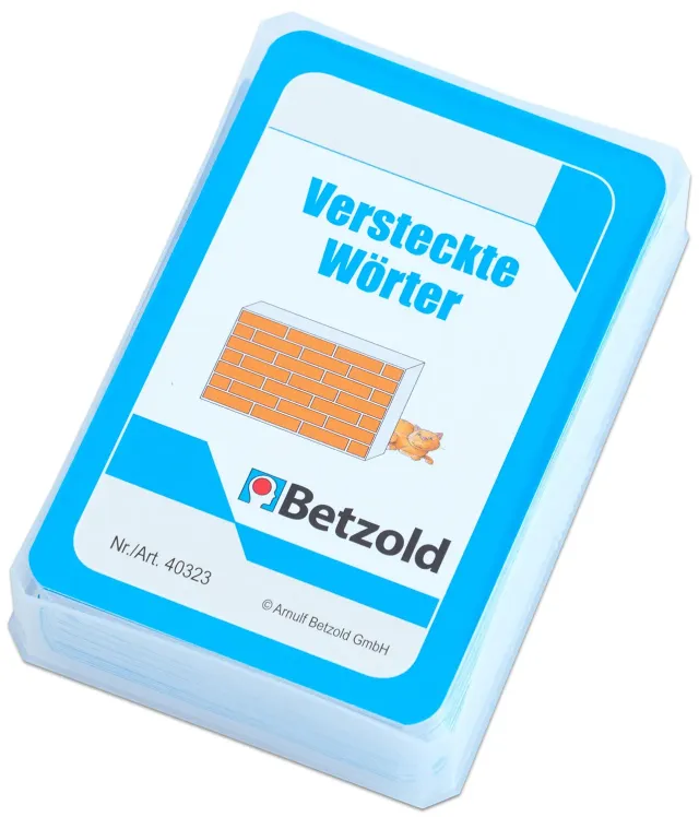 Betzold Übungskarten Versteckte Wörter 53 Karten Box
