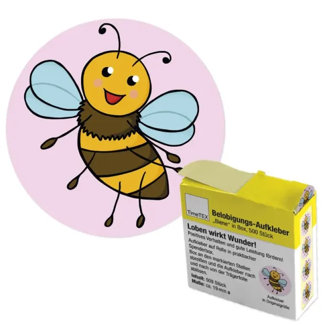 TimeTEX Belobigungs-Aufkleber in Spenderbox
