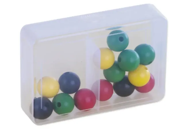 TimeTEX Schüttelbox mit Steg Zahlenzerlegung 95x65 mm ohne Perlen