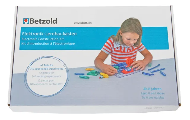 Betzold Elektronik Lernbaukasten Kinder Experimentierkasten 42-teilig