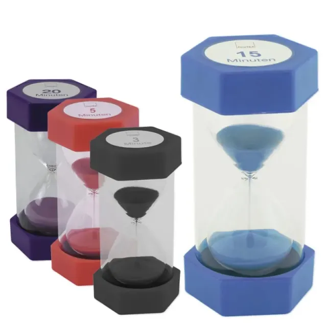 TimeTEX Mega-Sanduhr 61984 Sanduhr 15 Min blau 16 cm