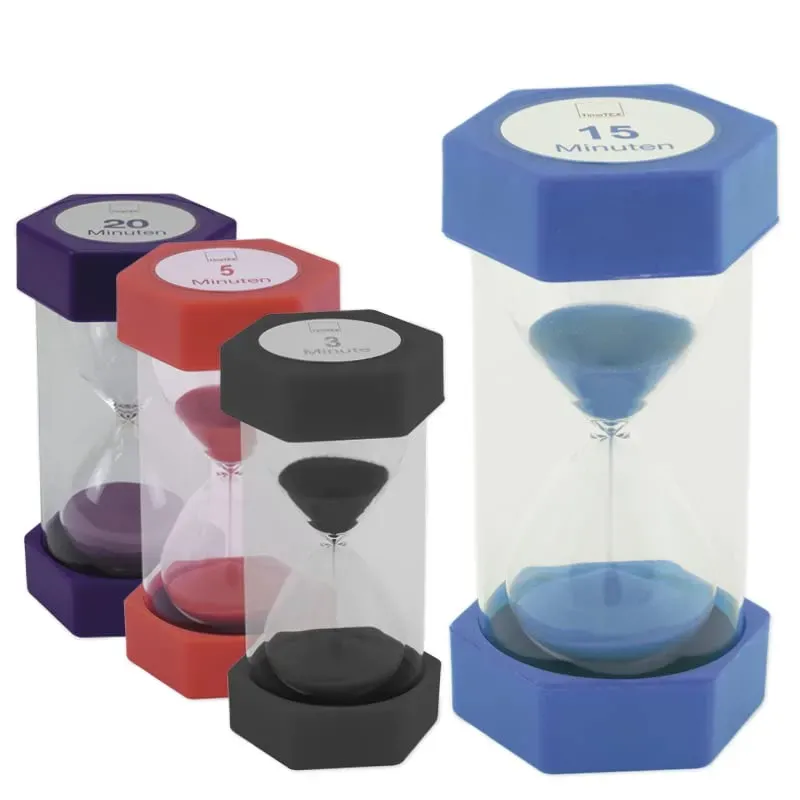 TimeTEX Mega-Sanduhr 61984 Sanduhr 15 Min blau 16 cm