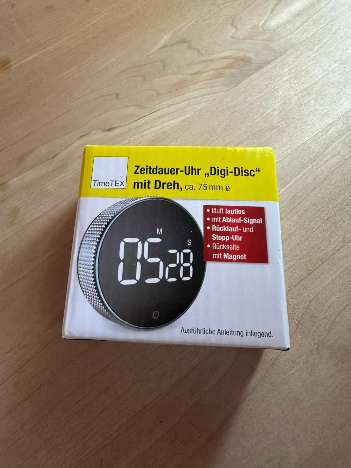 TimeTEX Digi-Disc Zeitdauer-Uhr digital Countdown magnetisch