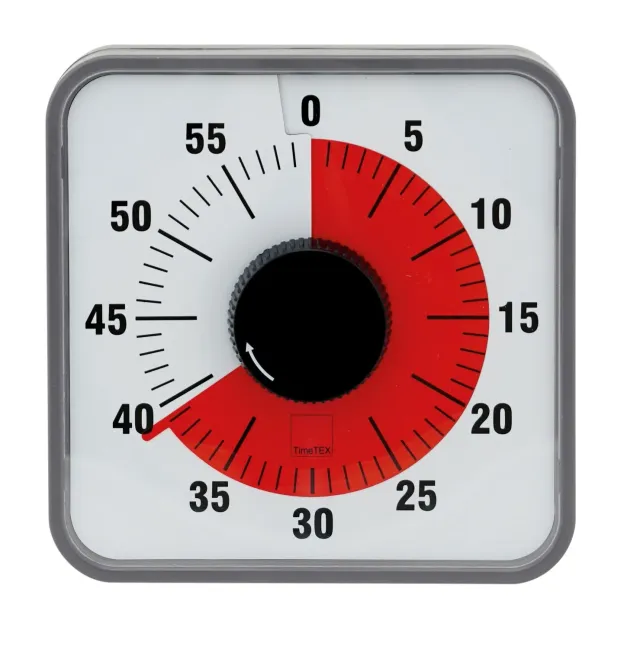 TimeTEX Zeitdauer-Uhr Automatik rot mit Magnet