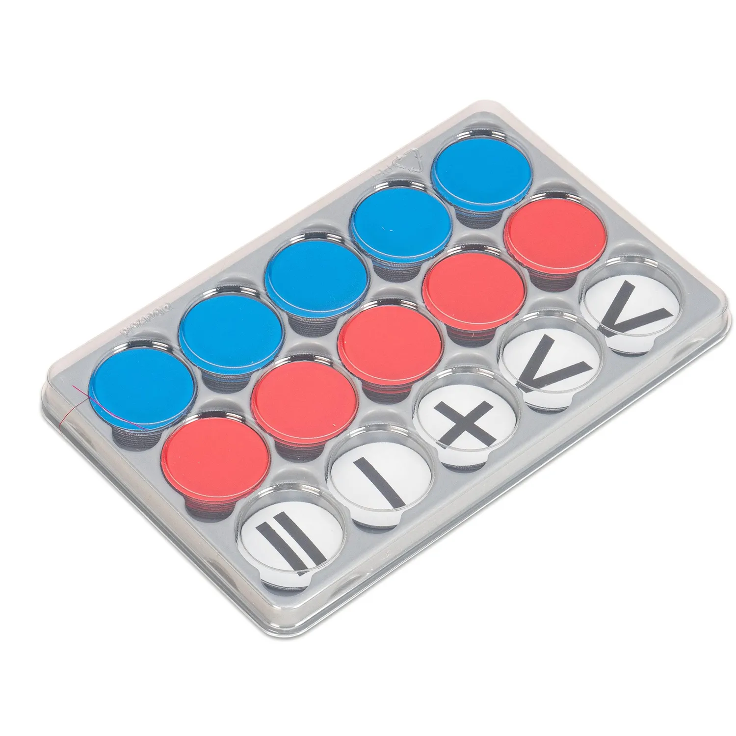 Betzold Wendeplättchen magnetisch rot-blau