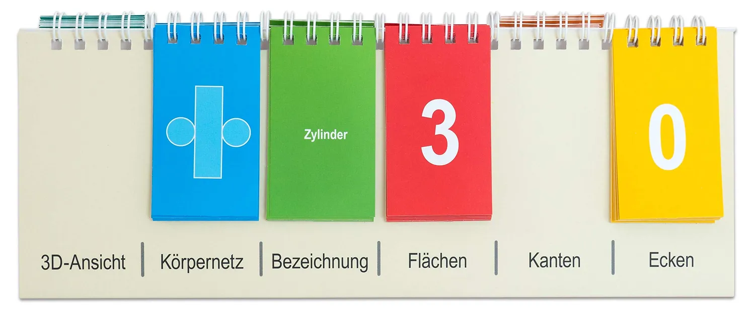 Betzold Geometrie-Körper-Flip geometrische Körper 12-teilig Karton